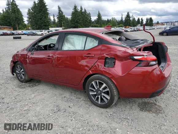 2021 Nissan Versa SV z VIN 3N1CN8EV9ML889734, wystawiony jako Copart lot #62571105 z przebiegiem 71 558 mil mil oraz Szkoda całkowita • Salvage title. Historia ofert i sprzedaży dostępna na DreamBid. Obrazek 2.