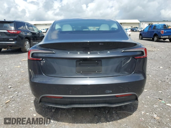 2025 Tesla Model 3 Long Range с VIN 5YJ3E1EA5SF996941, выставлен на аукционе Copart как лот 60059355 с пробегом 1 015 миль миль и Списание • Salvage title. История ставок и продаж доступна на DreamBid. Изображение 6.
