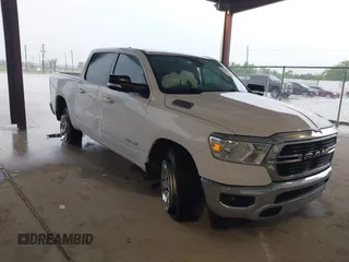 2019 Ram 1500 Big Horn z VIN 1C6RREFT0KN604351, wystawiony jako IAAI lot #42082324 z przebiegiem 243 044 mil mil oraz . Historia ofert i sprzedaży dostępna na DreamBid. Obrazek 1.