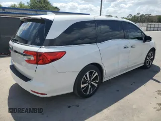 2020 Honda Odyssey Elite with VIN 5FNRL6H99LB063690, listed as a Copart auction lot 51225435 with 70,721 mi miles and Salvage Title. Bid and sale history available at DreamBid. Image 3.