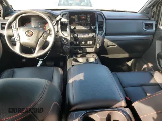 2021 Nissan Titan Pro-4X with VIN 1N6AA1ED0MN507652, listed as a Copart auction lot 62156505 with 13,085 mi miles and Salvage title. Bid and sale history available at DreamBid. Image 8.