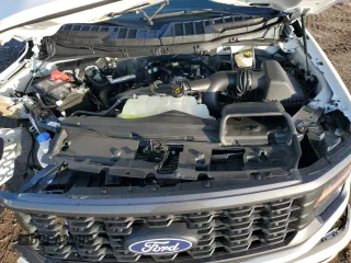 2024 Ford F-150 STX with VIN 1FTEW2KP9RKF20192, listed as a Copart auction lot 46710835 with 743 mi miles and Salvage Title. Bid and sale history available at carsss.com. Image 12.