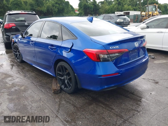 2022 Honda Civic Sport with VIN 2HGFE2F56NH535574, listed as a IAAI auction lot 40068308 with 82,662 mi miles. Bid and sale history available at carsss.com. Image 3.
