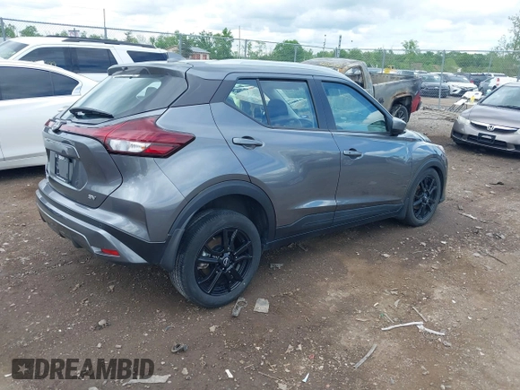 2023 Nissan Kicks SV with VIN 3N1CP5CV2PL488154, listed as a IAAI auction lot 42243416 with 36,535 mi miles and . Bid and sale history available at DreamBid. Image 4.