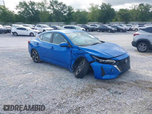 2024 Nissan Sentra SV with VIN 3N1AB8CV0RY361478, listed as a IAAI auction lot 42354081 with 15,697 mi miles and . Bid and sale history available at DreamBid. Image 1.