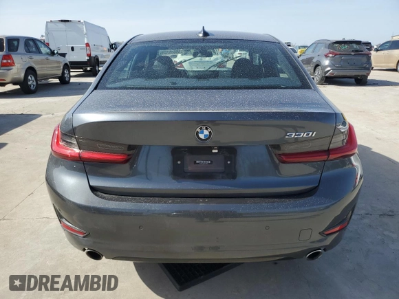 2019 BMW 3 Series 330i with VIN WBA5R1C51KFH15569, listed as a Copart auction lot 49515335 with 0 mi miles and Salvage Title. Bid and sale history available at carsss.com. Image 6.
