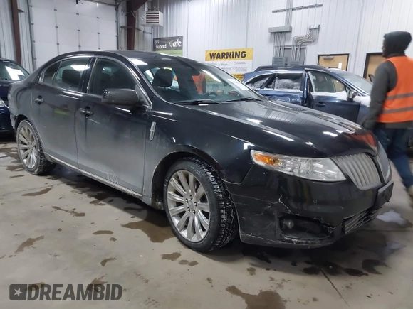 2010 Lincoln MKS w/EcoBoost with VIN 1LNHL9FT5AG606768, listed as a IAAI auction lot 41504590 with 112,275 mi miles. Bid and sale history available at carsss.com. Image 1.