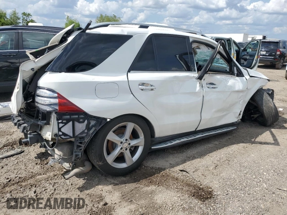 2016 Mercedes-Benz GLE 350 with VIN 4JGDA5HB2GA708963, listed as a Copart auction lot 56435635 with 112,209 mi miles and Salvage title. Bid and sale history available at DreamBid. Image 3.