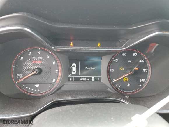 2021 Chevrolet TrailBlazer RS with VIN KL79MTSL0MB146636, listed as a Copart auction lot 45193655 with 67,219 mi miles and Salvage Title. Bid and sale history available at carsss.com. Image 9.