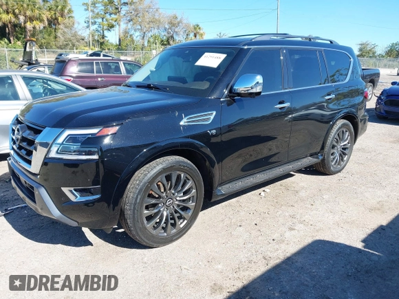 2022 Nissan Armada Platinum with VIN JN8AY2DA0N9390388, listed as a IAAI auction lot 41291488 with 42,545 mi miles and . Bid and sale history available at DreamBid. Image 17.