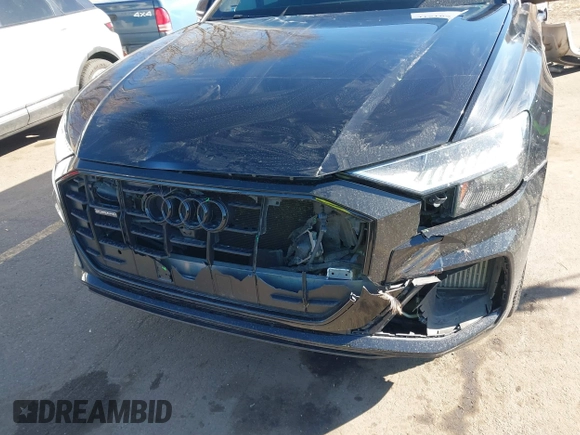 2019 Audi Q8 Prestige with VIN WA1FVAF1XKD031795, listed as a IAAI auction lot 41516515 with 54,407 mi miles and . Bid and sale history available at DreamBid. Image 6.