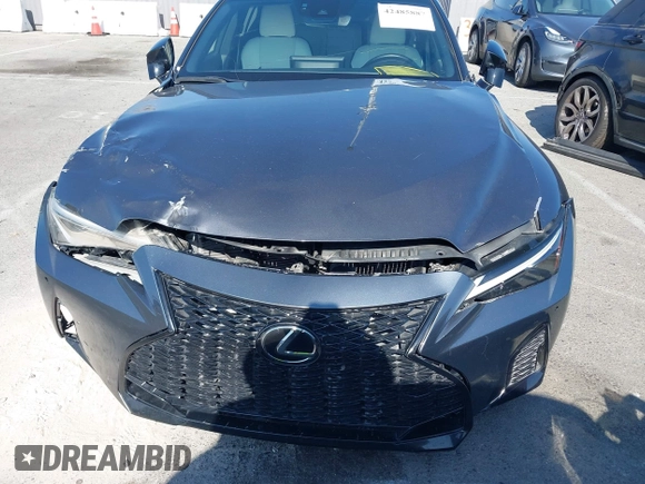 2021 Lexus IS 350 F Sport with VIN JTHGZ1B28M5047647, listed as a IAAI auction lot 42485887 with 27,544 mi miles and . Bid and sale history available at DreamBid. Image 6.