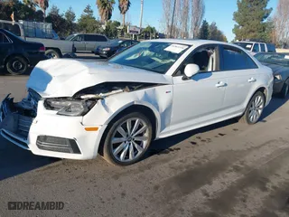 2018 Audi A4 Premium with VIN WAUKMAF48JN001198, listed as a IAAI auction lot 41365318 with 82,893 mi miles. Bid and sale history available at carsss.com. Image 2.