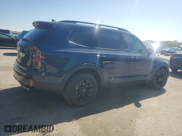 2024 Kia Telluride SX Prestige X-Line with VIN 5XYP5DGC1RG439447, listed as a Copart auction lot 52987835 with Not provided miles and Salvage title. Bid and sale history available at DreamBid. Image 3.