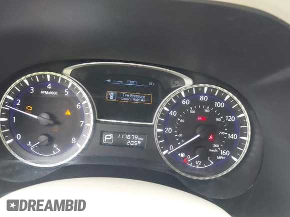 2013 Infiniti JX35 with VIN 5N1AL0MN7DC310972, listed as a IAAI auction lot 41859376 with 117,679 mi miles. Bid and sale history available at carsss.com. Image 7.