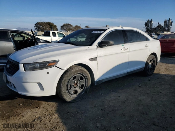 2017 Ford Police Interceptor Sedan with VIN 1FAHP2L8XHG133627, listed as a Copart auction lot 43875235 with 0 mi miles and Clean Title. Bid and sale history available at carsss.com. Image 1.
