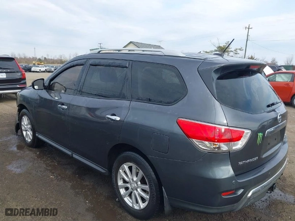 2014 Nissan Pathfinder SV with VIN 5N1AR2MM3EC712717, listed as a IAAI auction lot 41698690 with 119936 miles. Bid and sale history available at carsss.com. Image 3.