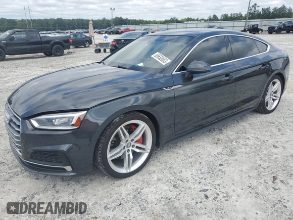 2019 Audi A5 Sportback Premium Plus with VIN WAUENCF59KA070019, listed as a Copart auction lot 65652683 with 48,694 mi miles. Bid and sale history available at carsss.com. Image 1.