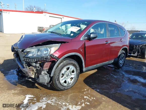 2014 Honda CR-V LX with VIN 5J6RM3H3XEL009364, listed as a IAAI auction lot 41741860 with 84,512 mi miles. Bid and sale history available at carsss.com. Image 2.