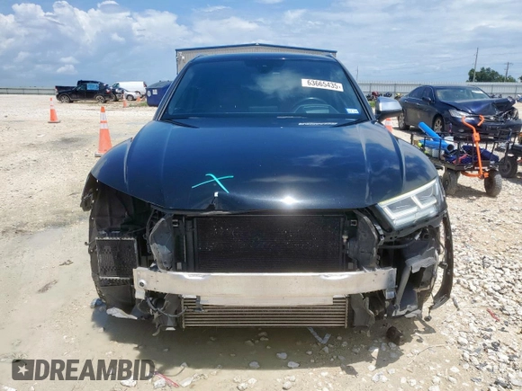 2018 Audi SQ5 Prestige with VIN WA1C4AFY9J2183774, listed as a Copart auction lot 63665435 with 78,450 mi miles and Salvage title. Bid and sale history available at DreamBid. Image 5.