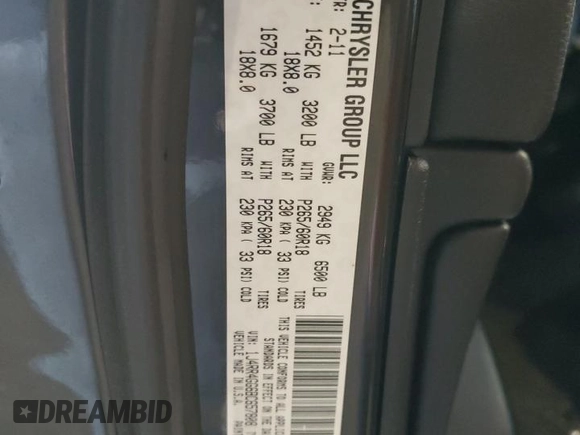 2011 Jeep Grand Cherokee Laredo with VIN 1J4RR4GG6BC657808, listed as a Copart auction lot 55255685 with 86,941 mi miles and Salvage title. Bid and sale history available at DreamBid. Image 13.