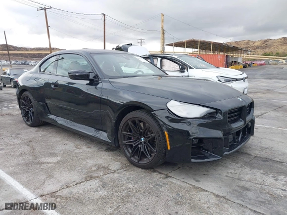 2023 BMW M2 with VIN 3MF13DM02P8D48974, listed as a IAAI auction lot 41471234 with 3,644 mi miles. Bid and sale history available at carsss.com. Image 1.