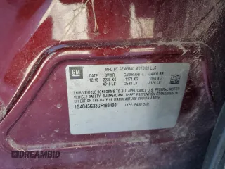 2016 Buick LaCrosse Sport Touring with VIN 1G4G45G33GF183400, listed as a Copart auction lot 41443495 with Not provided miles and Salvage title. Bid and sale history available at DreamBid. Image 12.