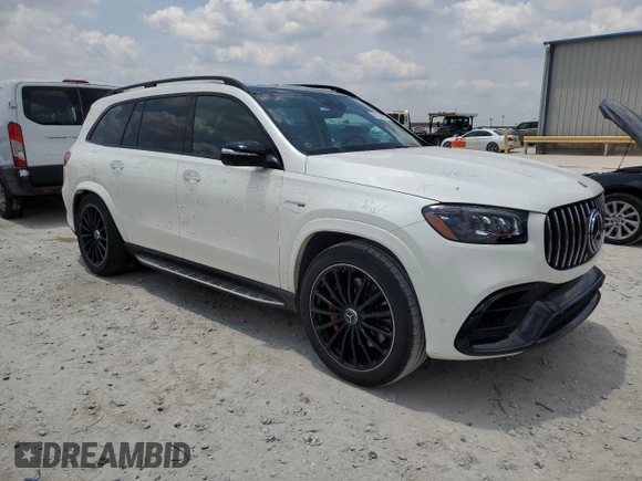 2021 Mercedes-Benz GLS 63 AMG with VIN 4JGFF8KE2MA276675, listed as a Copart auction lot 62254434 with 30,425 mi miles and Clean Title. Bid and sale history available at DreamBid. Image 4.