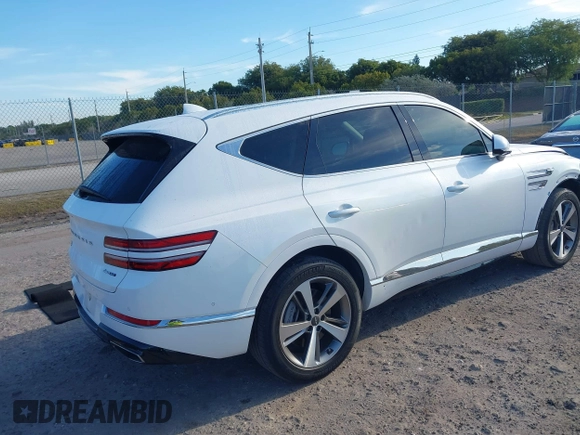 2023 Genesis GV80 with VIN KMUHCESCXPU106714, listed as a IAAI auction lot 41899438 with 35,750 mi miles and . Bid and sale history available at DreamBid. Image 4.