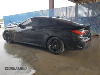 2022 BMW 4 Series 430i z VIN WBA53AP08NCJ06319, wystawiony jako Copart lot #73209604 z przebiegiem Nie podano mil oraz Szkoda całkowita • Salvage title. Historia ofert i sprzedaży dostępna na DreamBid. Obrazek 2.