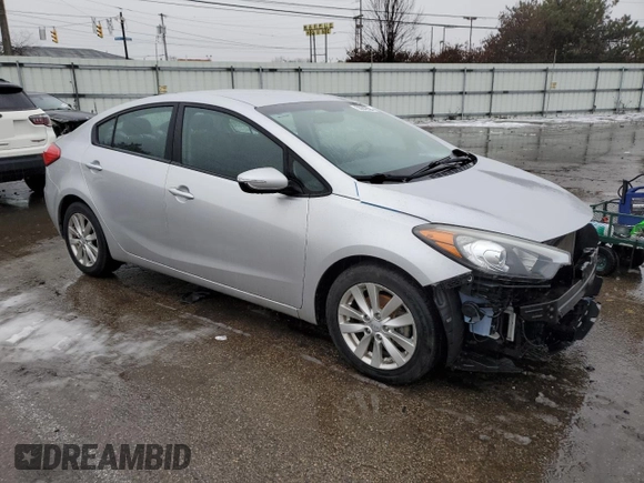 2015 Kia Forte LX with VIN KNAFX4A68F5385350, listed as a Copart auction lot 52121784 with 81,841 mi miles and Salvage Title. Bid and sale history available at carsss.com. Image 4.