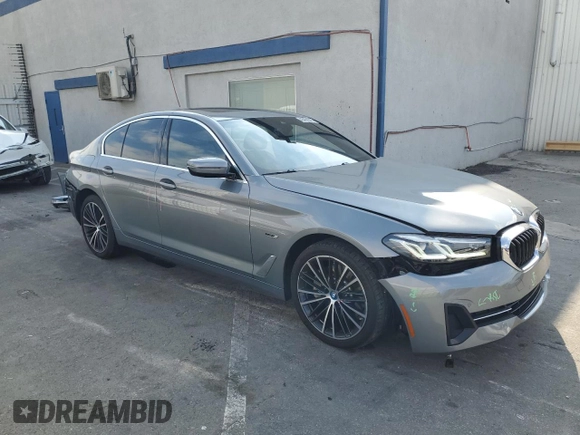 2023 BMW 5 Series 530e with VIN WBA13AG02PCL93920, listed as a Copart auction lot 43456315 with 14,769 mi miles and Salvage title. Bid and sale history available at DreamBid. Image 4.