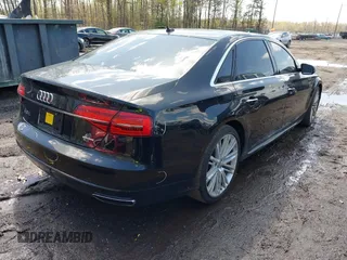 2017 Audi A8 with VIN WAU44AFD0HN019147, listed as a IAAI auction lot 41925027 with 44,542 mi miles and . Bid and sale history available at DreamBid. Image 4.