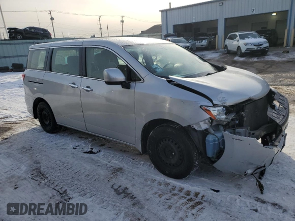 2015 Nissan Quest SV with VIN JN8AE2KP9F9133991, listed as a Copart auction lot 45724745 with 101,052 mi miles and Salvage Title. Bid and sale history available at carsss.com. Image 4.
