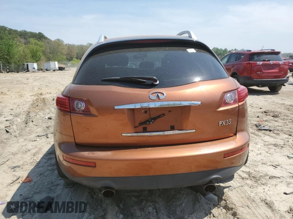 2004 Infiniti FX with VIN JNRAS08W54X224093, listed as a Copart auction lot 54013415 with 195,797 mi miles and Salvage Title. Bid and sale history available at DreamBid. Image 6.