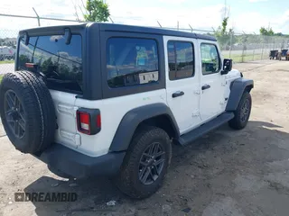 2024 Jeep Wrangler Sport S with VIN 1C4PJXDNXRW108968, listed as a IAAI auction lot 42326607 with 44,259 mi miles and . Bid and sale history available at DreamBid. Image 4.
