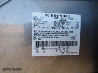 2016 Lincoln MKX Reserve with VIN 2LMTJ8LR1GBL82602, listed as a Copart auction lot 46711485 with 47,978 mi miles and Salvage Title. Bid and sale history available at carsss.com. Image 14.