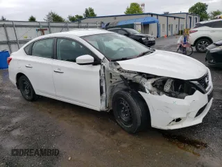 2017 Nissan Sentra S with VIN 3N1AB7AP4HY310918, listed as a Copart auction lot 56712545 with 142,360 mi miles and Salvage title. Bid and sale history available at DreamBid. Image 4.