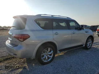 2012 Infiniti QX56 7-passenger with VIN JN8AZ2NF4C9519253, listed as a Copart auction lot 75007404 with 192,551 mi miles and Salvage Title. Bid and sale history available at carsss.com. Image 3.