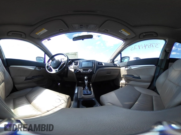 2015 Honda Civic Sedan EX-L with VIN 19XFB2F9XFE010430, listed as a IAAI auction lot 37841925 with 151,009 mi miles. Bid and sale history available at carsss.com. Image 18.