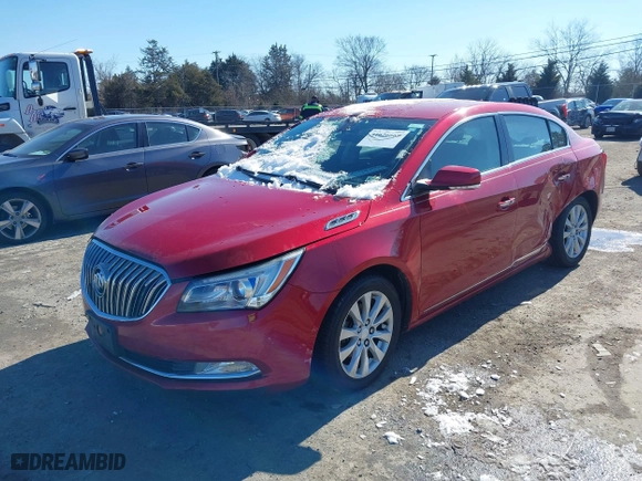 2014 Buick LaCrosse Leather with VIN 1G4GB5GR7EF253326, listed as a IAAI auction lot 41626669 with 107,075 mi miles. Bid and sale history available at carsss.com. Image 17.