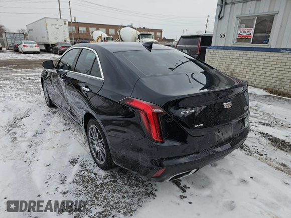 2021 Cadillac CT4 Premium Luxury with VIN 1G6DF5RK7M0127533, listed as a Copart auction lot 42586745 with 85,584 mi miles and Clean Title. Bid and sale history available at DreamBid. Image 3.