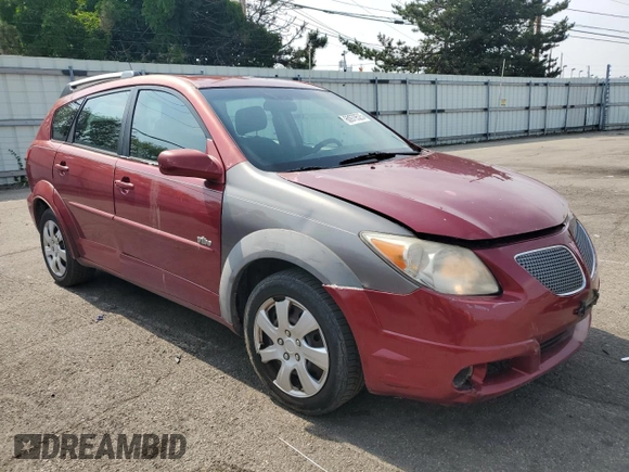 2005 Pontiac Vibe with VIN 5Y2SL63845Z431366, listed as a Copart auction lot 60979525 with 93,133 mi miles and Clean title. Bid and sale history available at DreamBid. Image 4.