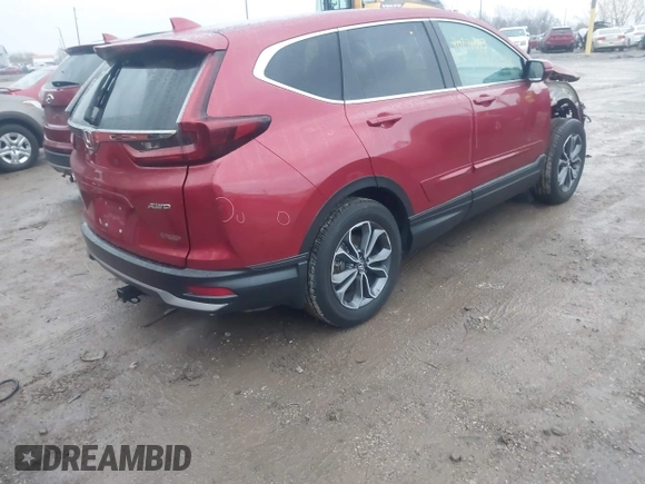 2022 Honda CR-V EX z VIN 5J6RW2H54NA007806, wystawiony jako IAAI lot #40875584 z przebiegiem 26 967 mil mil oraz . Historia ofert i sprzedaży dostępna na DreamBid. Obrazek 4.
