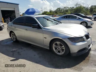 2008 BMW 3 Series 328i with VIN WBAVA37508NL53940, listed as a Copart auction lot 60837095 with 159,811 mi miles and Salvage title. Bid and sale history available at DreamBid. Image 4.