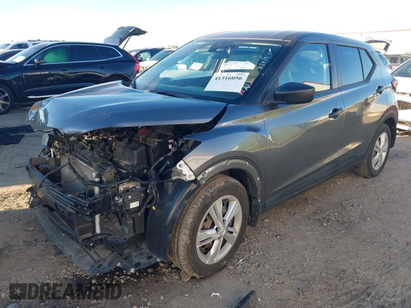 2022 Nissan Kicks S with VIN 3N1CP5BV4NL476537, listed as a IAAI auction lot 41316056 with 62,449 mi miles and . Bid and sale history available at carsss.com. Image 2.
