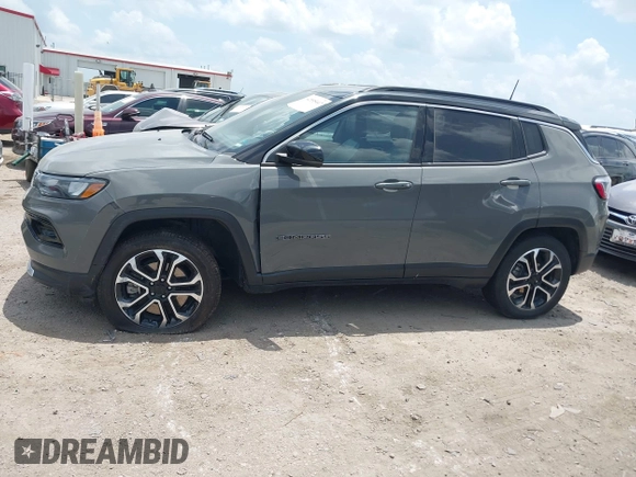 2023 Jeep Compass Limited с VIN 3C4NJDCN4PT523228, выставлен на аукционе IAAI как лот 42555447 с пробегом 57 684 миль миль и . История ставок и продаж доступна на DreamBid. Изображение 14.
