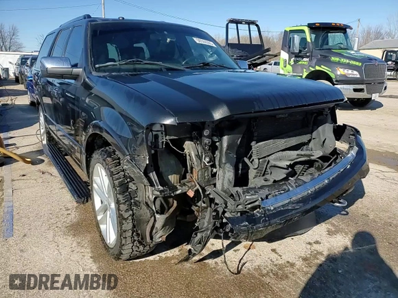 2015 Ford Expedition Platinum with VIN 1FMJU1MT4FEF31597, listed as a Copart auction lot 50066065 with 157,523 mi miles and Salvage title. Bid and sale history available at DreamBid. Image 15.