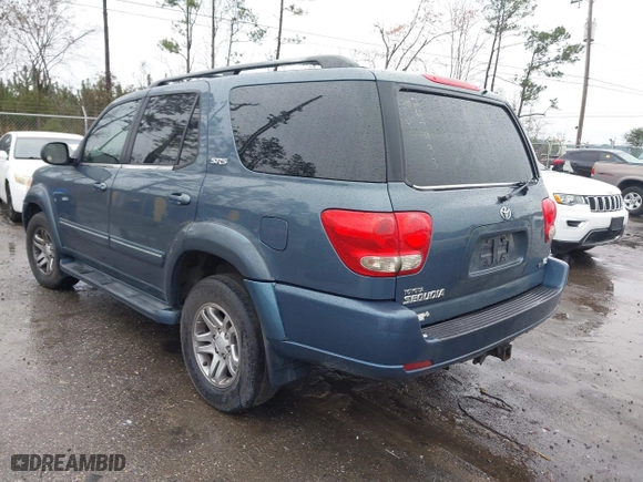 2005 Toyota Sequoia SR5 with VIN 5TDZT34A25S247933, listed as a IAAI auction lot 41618753 with 238,821 mi miles. Bid and sale history available at carsss.com. Image 3.
