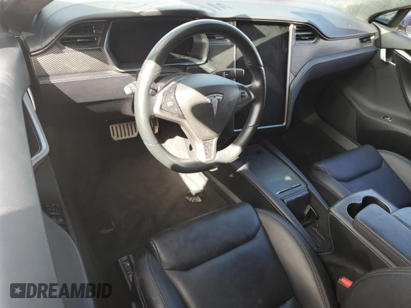 2020 Tesla Model S Performance with VIN 5YJSA1E40LF389106, listed as a Copart auction lot 74157584 with 0 mi miles and Salvage Title. Bid and sale history available at carsss.com. Image 8.